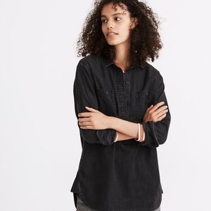 Madewell Denim Popover Top